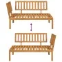 Ecksofa aus Paletten für den Garten, massives Akazienholz. von , Outdoor-Sofas - Ref: Foro24-365844, Preis: 158,50 €, Rabatt: %