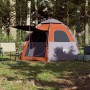 4-person quick opening gray and orange cabin tent shop by , tents - Ref: Foro24-4005334, Price: 105,89 €, Discount: %