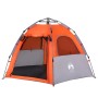 4-person quick opening gray and orange cabin tent shop by , tents - Ref: Foro24-4005334, Price: 105,99 €, Discount: %