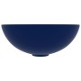 Dark Blue Ceramic Round Bathroom Sink by vidaXL, Sinks - Ref: Foro24-146979, Price: 58,02 €, Discount: %