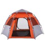 4-person quick opening gray and orange cabin tent shop by , tents - Ref: Foro24-4005334, Price: 105,89 €, Discount: %