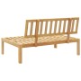 Central pallet sofa for garden made of solid acacia wood by , Outdoor sofas - Ref: Foro24-365850, Price: 126,99 €, Discount: %