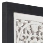 Panel de pared tallado a mano MDF negro y blanco 60x60x1,5 cm de vidaXL, Recubrimiento de paredes - Ref: Foro24-321657, Preci...