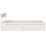 Estructura de cama con cajones madera de pino blanca 135x190 cm de , Camas y somieres - Ref: Foro24-3282358, Precio: 325,45 €...