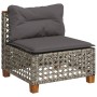 Gartensofa-Set und Kissen, 8-teilig, aus grauem Kunst-Rattan. von , Gartensets - Ref: Foro24-3261957, Preis: 659,50 €, Rabatt: %