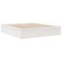 Estructura de cama de madera maciza de pino blanco 200x200 cm de , Camas y somieres - Ref: Foro24-3282364, Precio: 239,10 €, ...