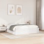 Estructura de cama de madera maciza de pino blanco 200x200 cm de , Camas y somieres - Ref: Foro24-3282364, Precio: 238,31 €, ...