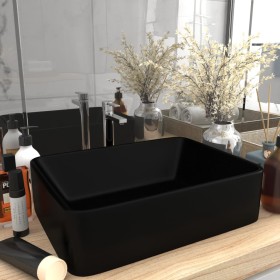 Lavabo de lujo de cerámica negro mate 41x30x12 cm de vidaXL, Lavabos - Ref: Foro24-147052, Precio: 68,74 €, Descuento: %