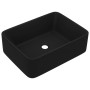 Lavabo de lujo de cerámica negro mate 41x30x12 cm de vidaXL, Lavabos - Ref: Foro24-147052, Precio: 68,99 €, Descuento: %