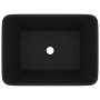 Lavabo de lujo de cerámica negro mate 41x30x12 cm de vidaXL, Lavabos - Ref: Foro24-147052, Precio: 68,99 €, Descuento: %