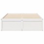 Estructura de cama madera maciza de pino blanco 120x200 cm de , Camas y somieres - Ref: Foro24-3282379, Precio: 197,38 €, Des...