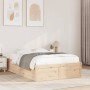 Estructura de cama madera maciza de pino 120x190 cm de , Camas y somieres - Ref: Foro24-3282387, Precio: 160,70 €, Descuento: %