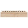 Estructura de cama madera maciza de pino 120x190 cm de , Camas y somieres - Ref: Foro24-3282387, Precio: 160,70 €, Descuento: %