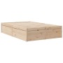 Estructura de cama madera maciza de pino 120x190 cm de , Camas y somieres - Ref: Foro24-3282387, Precio: 160,70 €, Descuento: %