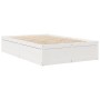 Estructura de cama madera maciza de pino blanco 135x190 cm de , Camas y somieres - Ref: Foro24-3282385, Precio: 198,46 €, Des...