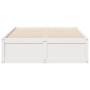 Estructura de cama madera maciza de pino blanco 135x190 cm de , Camas y somieres - Ref: Foro24-3282385, Precio: 198,46 €, Des...