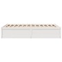 Estructura de cama madera maciza de pino blanco 135x190 cm de , Camas y somieres - Ref: Foro24-3282385, Precio: 198,46 €, Des...