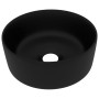 Matte black round ceramic luxury washbasin 40x15 cm by vidaXL, Sinks - Ref: Foro24-147019, Price: 71,83 €, Discount: %