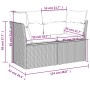 Gartensofa-Set und Kissen, 8-teilig, aus grauem Kunst-Rattan. von , Gartensets - Ref: Foro24-3266750, Preis: 534,48 €, Rabatt: %