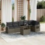 7-piece garden sofa set with gray synthetic rattan cushions by , Garden sets - Ref: Foro24-3267920, Price: 530,71 €, Discount: %