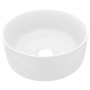 Lavabo de lujo redondo cerámica blanco mate 40x15 cm de vidaXL, Lavabos - Ref: Foro24-147009, Precio: 75,66 €, Descuento: %