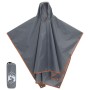 Regenponcho mit Kapuze 2-in-1 in Grau und Orange 223x145 cm von , Camping und Wandern - Ref: Foro24-4004199, Preis: 22,18 €, ...