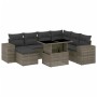 Gartensofa-Set und Kissen, 8-teilig, aus grauem Kunst-Rattan. von , Gartensets - Ref: Foro24-3269330, Preis: 581,03 €, Rabatt: %