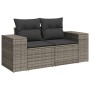 Gartensofa-Set und Kissen, 8-teilig, aus grauem Kunst-Rattan. von , Gartensets - Ref: Foro24-3269330, Preis: 581,03 €, Rabatt: %