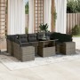 Gartensofa-Set, 10-teilig, mit grauen Polstern aus synthetischem Rattan von , Gartensets - Ref: Foro24-3269370, Preis: 715,70...