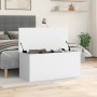 Engineered wood storage box in white, 100x42x46 cm by , Storage trunks - Ref: Foro24-840660, Price: 90,99 €, Discount: %