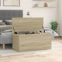 Storage box made of engineered Sonoma oak wood, measuring 100x42x46 cm. by , Storage trunks - Ref: Foro24-840662, Price: 89,0...