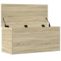 Caja de almacenaje madera ingeniería roble Sonoma 100x42x46 cm de , Baúles de almacenamiento - Ref: Foro24-840662, Precio: 88...