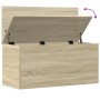 Storage box made of engineered Sonoma oak wood, measuring 100x42x46 cm. by , Storage trunks - Ref: Foro24-840662, Price: 89,0...