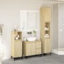 Set de muebles de baño 3 pzas madera contrachapada roble Sonoma de , Muebles de baño - Ref: Foro24-3282654, Precio: 188,05 €,...