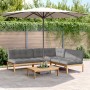 Garten-Palettensofa-Set mit 4-teiligen Akazienholz-Kissen. von , Outdoor-Sofas - Ref: Foro24-3209332, Preis: 570,19 €, Rabatt: %