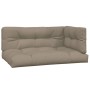 Corner pallet sofas for garden with 2 acacia wood cushions. by , Outdoor sofas - Ref: Foro24-3209353, Price: 416,99 €, Discou...