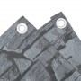 Pantalla de privacidad de jardín PVC look piedra gris 700x90 cm de , Paneles de vallas - Ref: Foro24-4005472, Precio: 41,56 €...