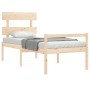 Seniorenbett mit Massivholz-Kopfteil von vidaXL, Betten und Lattenroste - Ref: Foro24-3195311, Preis: 118,71 €, Rabatt: %