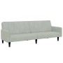 Two-seater sofa bed with light gray velvet ottoman by , Sofas - Ref: Foro24-3258098, Price: 286,99 €, Discount: %