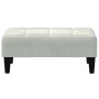 Sofá cama de 2 plazas con taburete terciopelo gris claro de , Sofás - Ref: Foro24-3258098, Precio: 286,99 €, Descuento: %