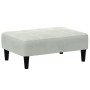 Sofá cama de 2 plazas con taburete terciopelo gris claro de , Sofás - Ref: Foro24-3258098, Precio: 286,99 €, Descuento: %