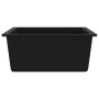 Kitchen sink with black granite overflow by vidaXL, Sinks - Ref: Foro24-147069, Price: 144,74 €, Discount: %