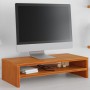 Soporte de monitor madera maciza pino marrón cera 50x24x13 cm de , Muebles TV - Ref: Foro24-847162, Precio: 23,99 €, Descuent...