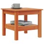 Solid pine wood brown wax coffee table 45x45x40 cm by , Coffee table - Ref: Foro24-847174, Price: 50,99 €, Discount: %