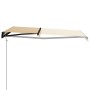 Toldo retráctil sensor de viento LED amarillo blanco 400x300 cm de vidaXL, Toldos - Ref: Foro24-3055299, Precio: 625,18 €, De...