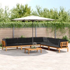 Set of garden pallet sofas and cushions 6 pieces acacia wood by , Outdoor sofas - Ref: Foro24-3209544, Price: 1,00 €, Discoun...