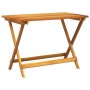 Folding solid acacia wood garden table 90x52.5x65 cm by , Garden tables - Ref: Foro24-364894, Price: 73,98 €, Discount: %