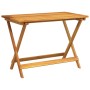 Folding solid acacia wood garden table 90x52.5x65 cm by , Garden tables - Ref: Foro24-364894, Price: 73,98 €, Discount: %