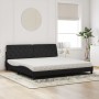 Bed with black velvet mattress 200x200 cm by , Beds and slatted bases - Ref: Foro24-3208678, Price: 528,41 €, Discount: %