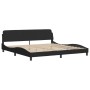 Bed with black velvet mattress 200x200 cm by , Beds and slatted bases - Ref: Foro24-3208678, Price: 528,41 €, Discount: %